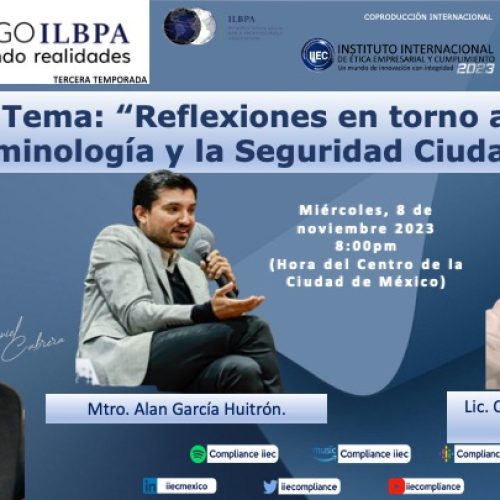 08- Nov- 2023 Reflexiones en torno a la Criminología y la Seguridad Ciudadana